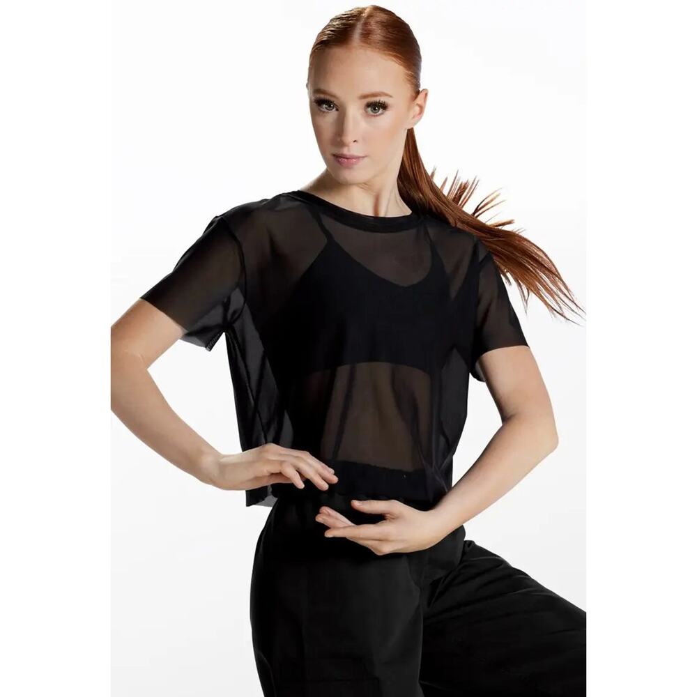Dance Top Weissman 16611 Medium Adult Black Contemporary Hip Hop